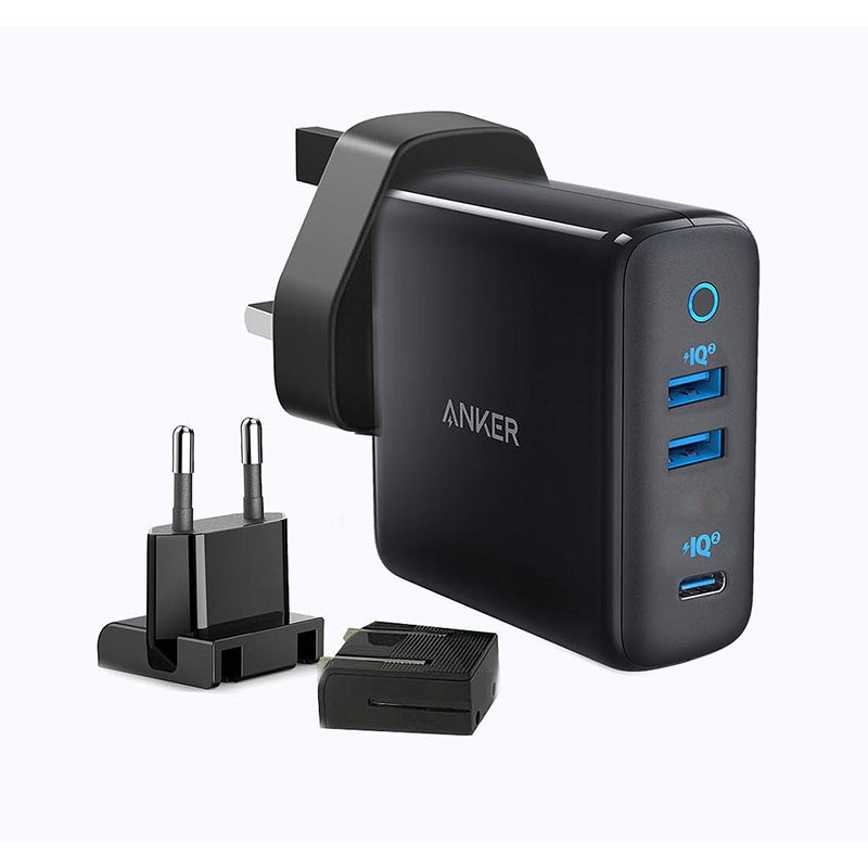 Anker-PowerPort-III-3-Port-65W-Charger-Black