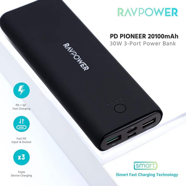 RAVPower3PortPowerBank20100mAhPDQC30WBlack-650x650