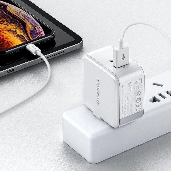 RAVPower-PD-Pioneer-18W-2-Port-USB-Wall-Charger-UK-RP-PC110-White-4-1-600x600